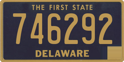 DE license plate 746292