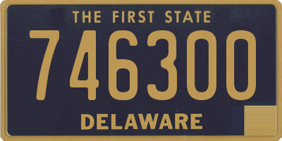 DE license plate 746300