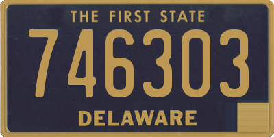 DE license plate 746303