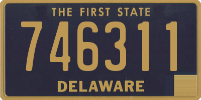 DE license plate 746311