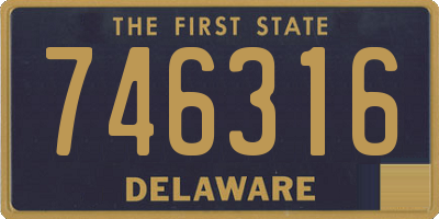 DE license plate 746316