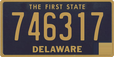DE license plate 746317