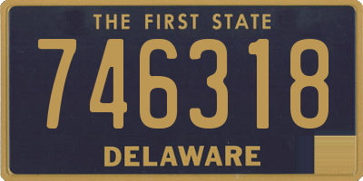 DE license plate 746318