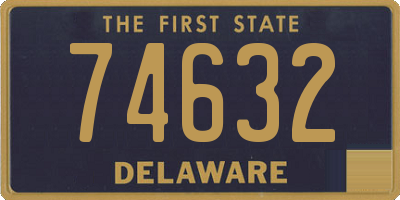 DE license plate 74632