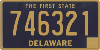 DE license plate 746321