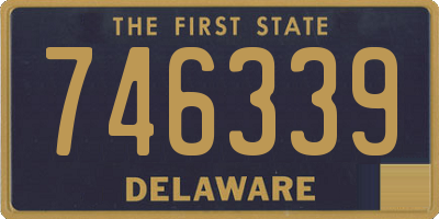 DE license plate 746339
