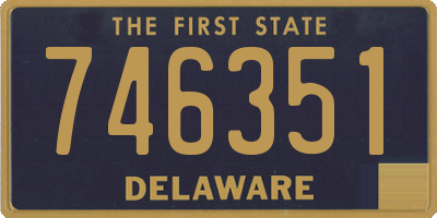 DE license plate 746351