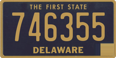 DE license plate 746355
