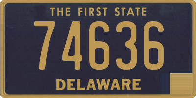 DE license plate 74636