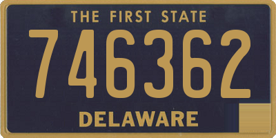 DE license plate 746362