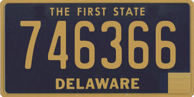 DE license plate 746366