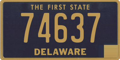 DE license plate 74637