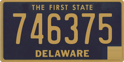 DE license plate 746375