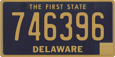 DE license plate 746396