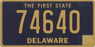 DE license plate 74640