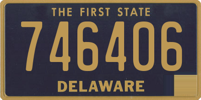 DE license plate 746406