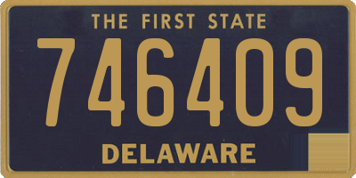 DE license plate 746409