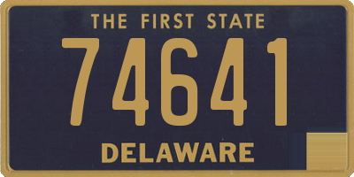DE license plate 74641
