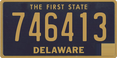 DE license plate 746413