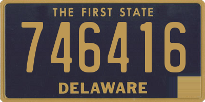 DE license plate 746416