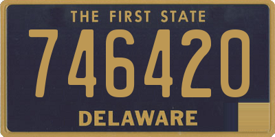 DE license plate 746420
