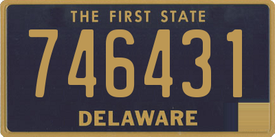 DE license plate 746431