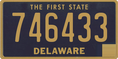 DE license plate 746433