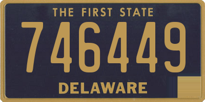 DE license plate 746449