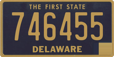 DE license plate 746455