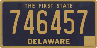 DE license plate 746457