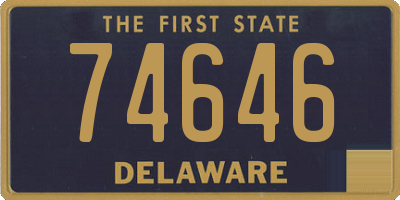 DE license plate 74646