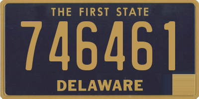 DE license plate 746461