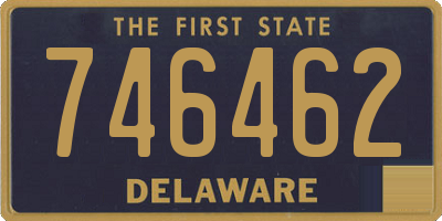 DE license plate 746462