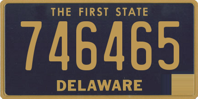 DE license plate 746465