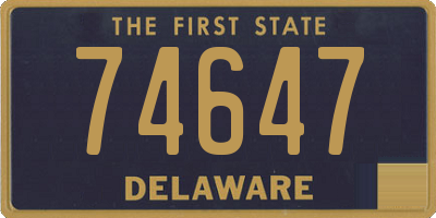 DE license plate 74647