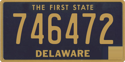 DE license plate 746472