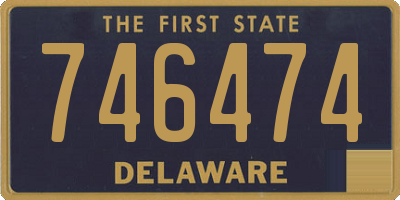DE license plate 746474