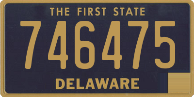 DE license plate 746475
