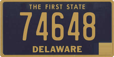 DE license plate 74648
