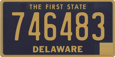 DE license plate 746483