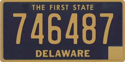 DE license plate 746487