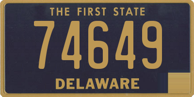 DE license plate 74649