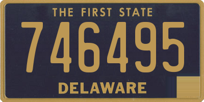 DE license plate 746495