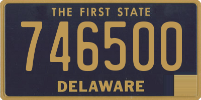 DE license plate 746500