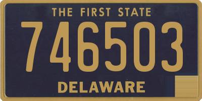 DE license plate 746503