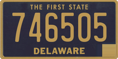 DE license plate 746505