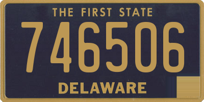 DE license plate 746506
