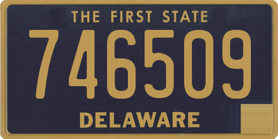 DE license plate 746509