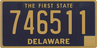 DE license plate 746511