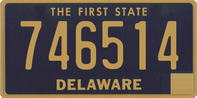 DE license plate 746514